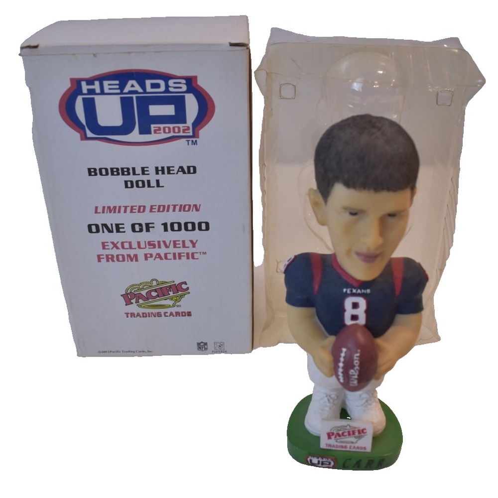 Pacific Trading Cards 2002 David Carr Houston Texans Packers Bobblehead 1/1000